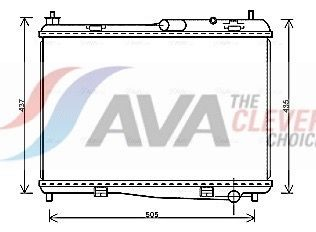 FD2440 AVA Радіатор охолодження двигуна